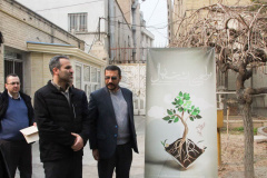 گزارش تصویری: برگزاری مراسم کاشت نهال در دانشگاه هنر همزمان با روز درختکاری