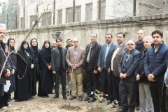 گزارش تصویری: برگزاری مراسم کاشت نهال در دانشگاه هنر همزمان با روز درختکاری